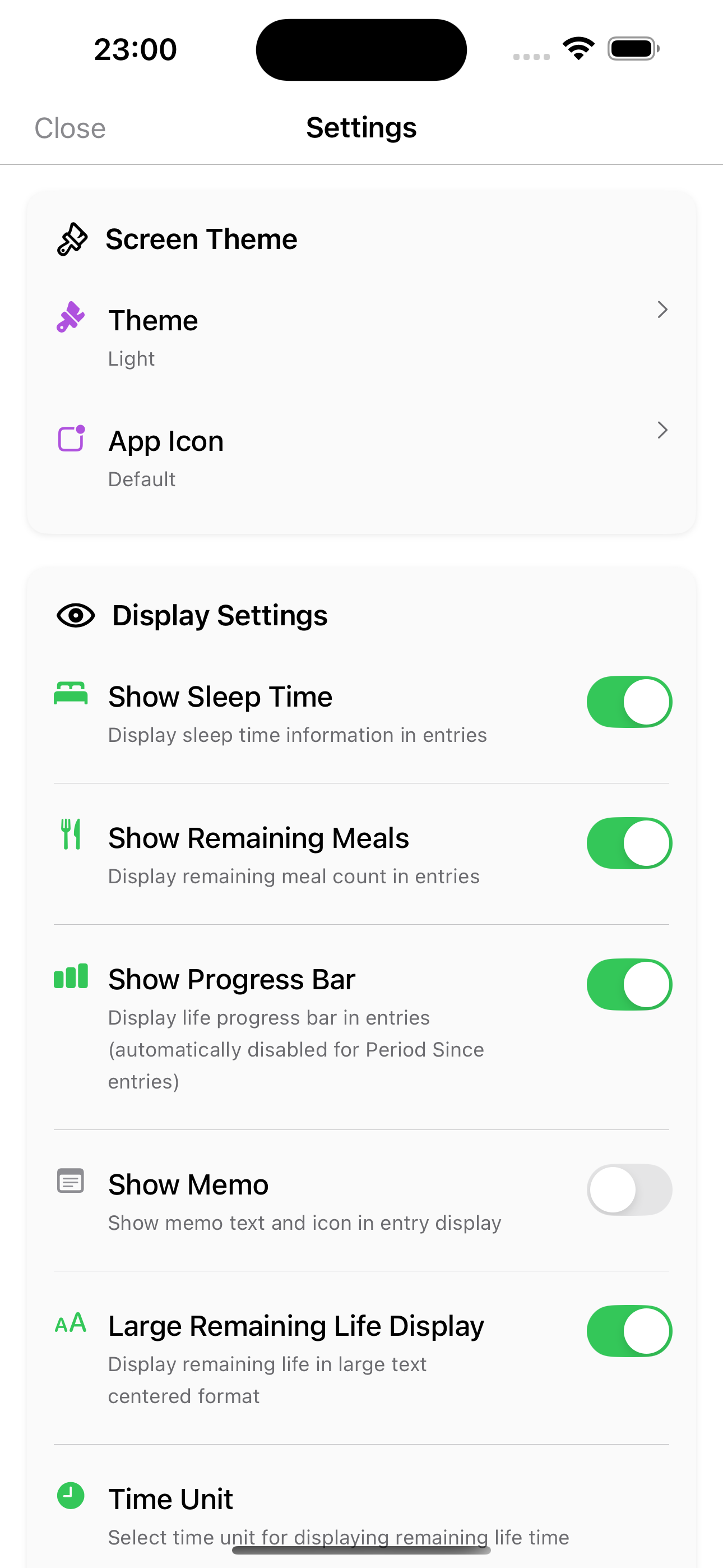 Settings and Customization